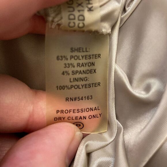 Calvin Klein Beige Sleeveless Sheath Dress Size 14 - Picture 4 of 4